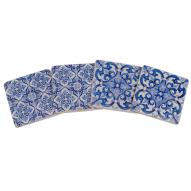 Blue Tile Coasters Set of 4