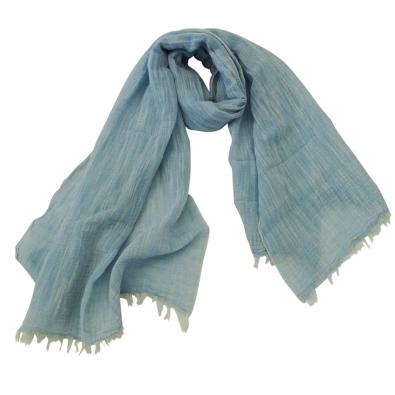 Scarf Linen Solid Print